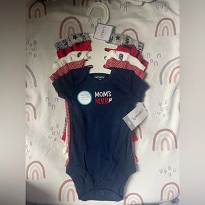 NWT Carters newborn Baby cotton onesie sport set NB 5 piece